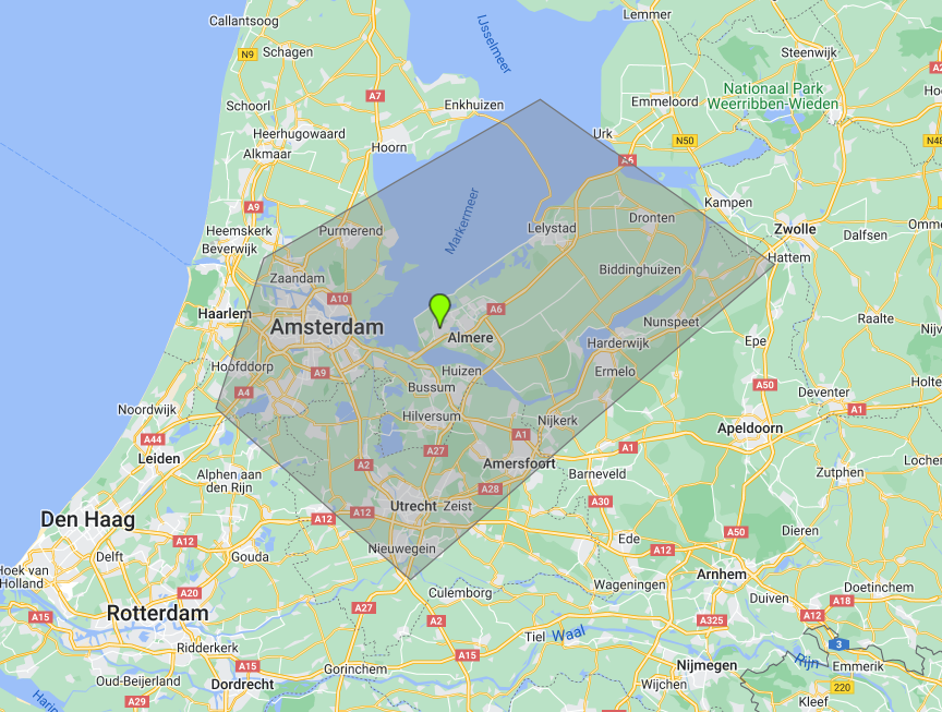 Werkgebied MES Installatietechniek